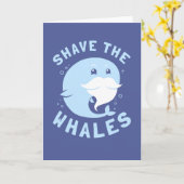 Rasieren Sie die Wale Karte (Gelbe Blume)