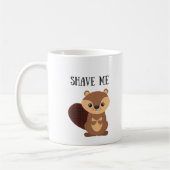 Rasieren Sie mich Biber-Tasse Kaffeetasse (Links)