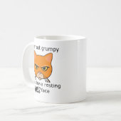 Rasierende Orangenkatze - Vorteile PACR Kaffeetasse (Vorderseite Links)