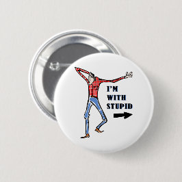 Rasierender, dummer Jackass Button