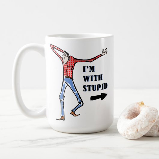 Rasierender, dummer Jackass Kaffeetasse (Mit Donut)