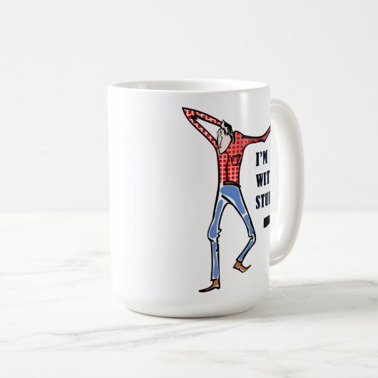 Rasierender, dummer Jackass Kaffeetasse (VorderseiteRechts)