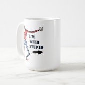 Rasierender, dummer Jackass Kaffeetasse (Vorderseite Links)