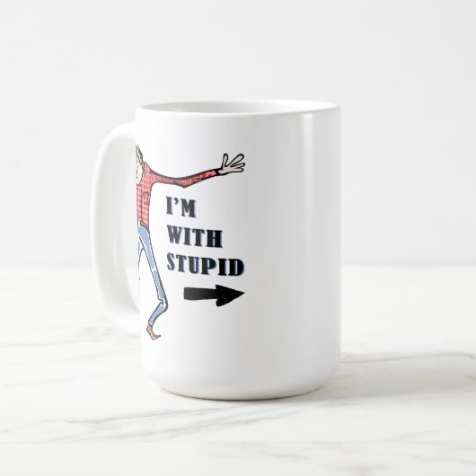 Rasierender, dummer Jackass Kaffeetasse (Vorderseite Links)