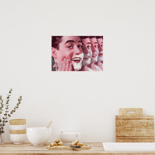 Rasiergenerationen Poster (Küche)