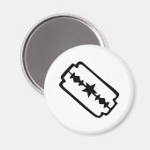 Rasierklinge Magnet (Vorderseite/Rückseite)