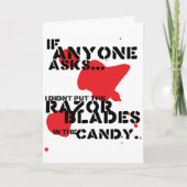 Rasierklingen Karte (Vorderseite)