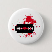 Rasierklingen-Liebeblut Button (Vorderseite)
