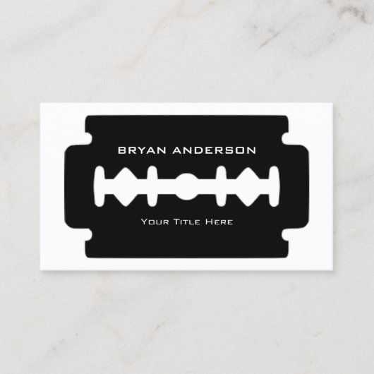 Rasierklingen-Visitenkarte Visitenkarte (Vorderseite)