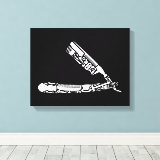 Rasierkombinationen Leinwanddruck (Insitu (Holzboden))