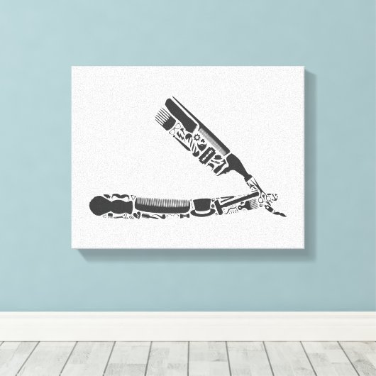 Rasierkombinationen Leinwanddruck (Insitu (Holzboden))