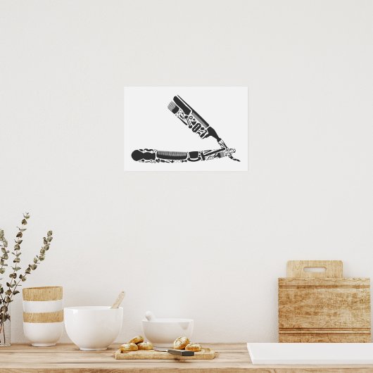 Rasierkombinationen Poster (Küche)