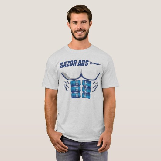 Rasiermesser-ABS T-Shirt (Vorne ganz)