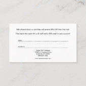 Rasiermesser stripes Empfehlungsprogramm Empfehlungskarte (Rückseite)