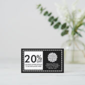 Rasiermesser stripes Kuponkarte Rabattkarte (Stehend Vorderseite)