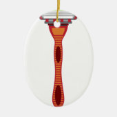 Rasiermesser-Vektor Keramikornament (Vorne)