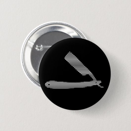 Rasiermesserstreifen Button (Vorne & Hinten)