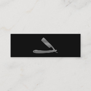 Rasiermesserstreifen Mini Visitenkarte