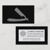 Rasiermesserstreifen Visitenkarte (Vorne/Hinten)
