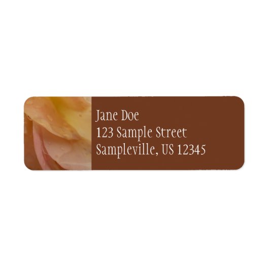 Rasierropfen auf Rose Petals Pink Peach Floral (Vorne)