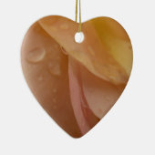 Rasierropfen auf Rose Petals Pink Peach Floral Keramik Ornament (Rechts)