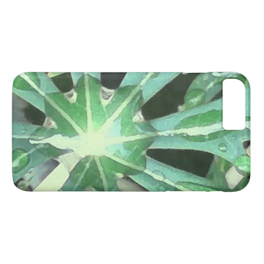 Rasierseile auf Blätter Case-Mate iPhone Hülle (Rückseite (Horizontal))