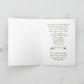 Rasierseile auf Blätter Einladung (Innenseite)