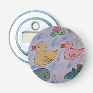 Rasierseile auf Ducklings Button Flaschenöffner