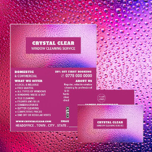 Rasierseile, Fensterreiniger, Reinigungsservice Visitenkarte