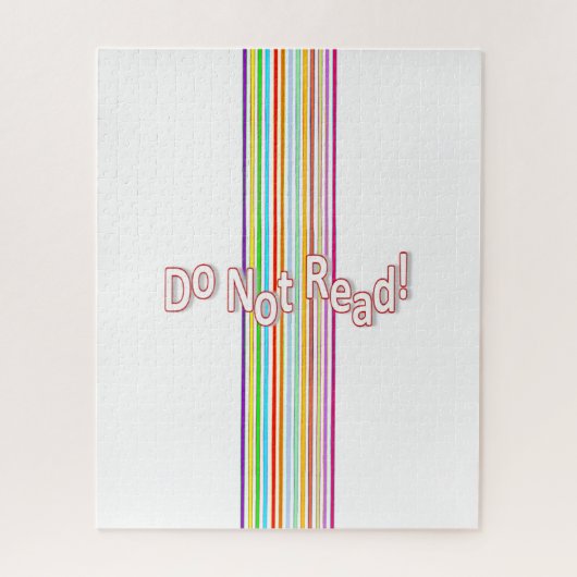 Rasierstreifen nicht lesen puzzle (Vertikal)