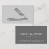 Rasierstreifen Visitenkarte (Vorne/Hinten)