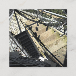 Rasierturm in Eureka-Federn Quadratische Visitenkarte