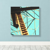 Rasierturm in Eureka Leinwanddruck (Insitu (Holzboden))