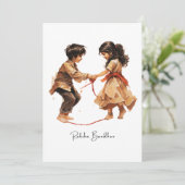 Raskha Bandhan Holiday Card Feiertagskarte (Stehend Vorderseite)