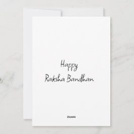 Raskha Bandhan Holiday Card Feiertagskarte