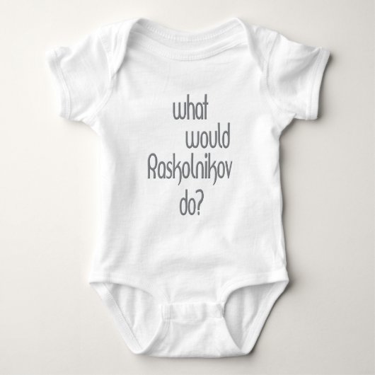Raskolnikov Baby Strampler (Vorderseite)