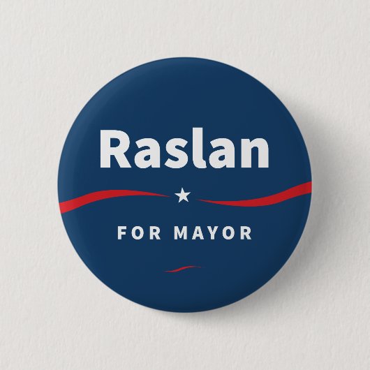 Raslan für Bürgermeister Button (Vorderseite)