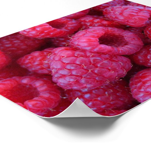 Raspberries Poster (Ecke)