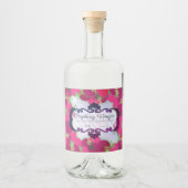 Raspberries-Zuhause-Konservenetikett mit Essig Alkoholflaschenetikett (Vorderseite)