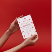 Raspberry 1. Geburtstag Einladung