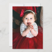 Raspberry 1. Geburtstag Party Berry Erstes Foto Einladung (Rückseite)