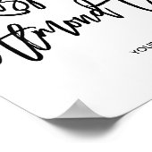 Raspberry Almond Torte Sign Poster (Ecke)