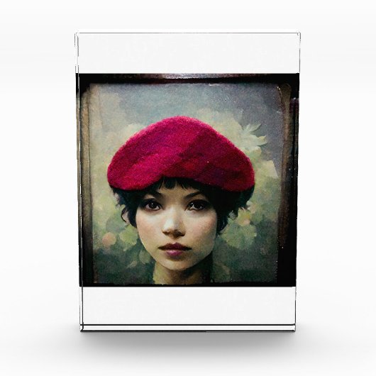 Raspberry Beret Fotoblock (Vorderseite)