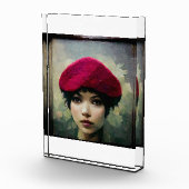 Raspberry Beret Fotoblock (Rechts)