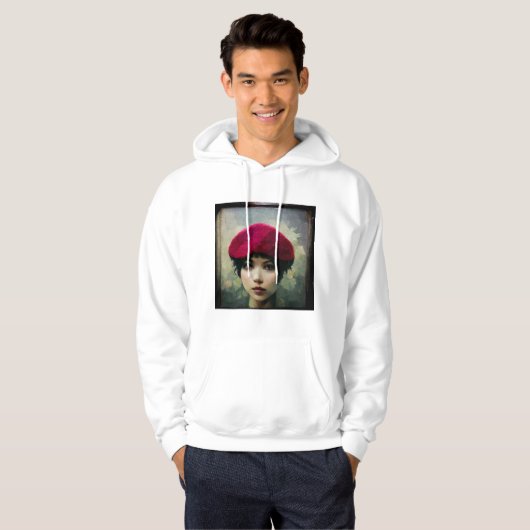 Raspberry Beret Hoodie (Vorne ganz)