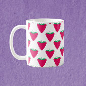 Raspberry Berry Pink Fruit Pattern Kaffeetasse