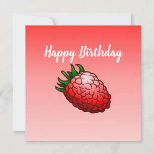 Raspberry Birthday Card Karte