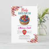 Raspberry Birthday Party Einladung (Stehend Vorderseite)