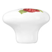 Raspberry BlackBerry Fruit Illustration Wasserfarb Keramikknauf (Seitenansicht)