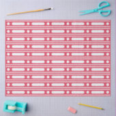 Raspberry Bone Inlay Dots Border Decoupage Paper  Seidenpapier (Basteln)